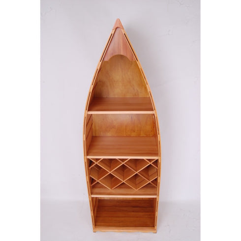 74" Unfinished Wood Hand Painted Model Boat