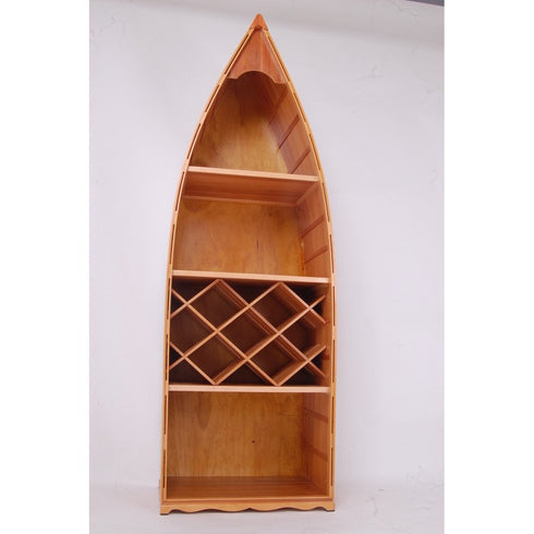 74" Unfinished Wood Hand Painted Model Boat