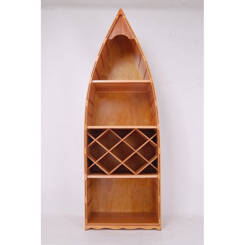 74" Unfinished Wood Hand Painted Model Boat