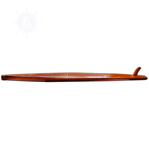 6" Unfinished Wood Hand Painted Model Boat