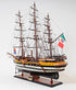38" Unfinished Wood Hand Painted Boat Model Boat