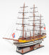 38" Unfinished Wood Hand Painted Boat Model Boat