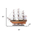 25" Unfinished Wood Hand Painted Model Boat