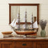 25" Unfinished Wood Hand Painted Model Boat
