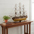 13" Unfinished Wood Hand Painted Model Boat