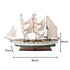 25" Unfinished Wood Hand Painted Model Boat