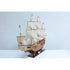 50" Unfinished Wood Hand Painted Model Boat