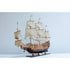 50" Unfinished Wood Hand Painted Model Boat