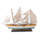 25" Unfinished Wood Hand Painted Model Boat