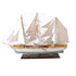 25" Unfinished Wood Hand Painted Model Boat