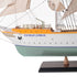 25" Unfinished Wood Hand Painted Model Boat