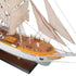 25" Unfinished Wood Hand Painted Model Boat