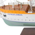 25" Unfinished Wood Hand Painted Model Boat