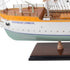 25" Unfinished Wood Hand Painted Model Boat