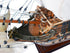 26" Unfinished Wood Hand Painted Model Boat