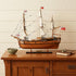 21" Unfinished Wood Hand Painted Model Boat