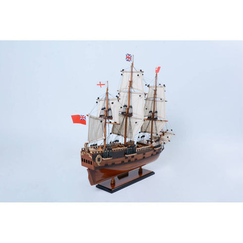 21" Unfinished Wood Hand Painted Model Boat