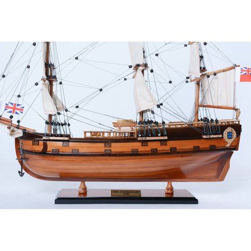 21" Unfinished Wood Hand Painted Model Boat