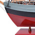31" Unfinished Wood Hand Painted Model Boat