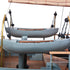 31" Unfinished Wood Hand Painted Model Boat