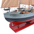 31" Unfinished Wood Hand Painted Model Boat
