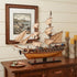 26" Unfinished Wood Hand Painted Model Boat