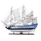 23" Unfinished Wood Hand Painted Model Boat