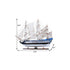 23" Unfinished Wood Hand Painted Model Boat