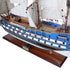 23" Unfinished Wood Hand Painted Model Boat