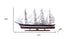 23" Unfinished Wood Hand Painted Model Boat