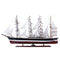 23" Unfinished Wood Hand Painted Model Boat