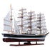 23" Unfinished Wood Hand Painted Model Boat