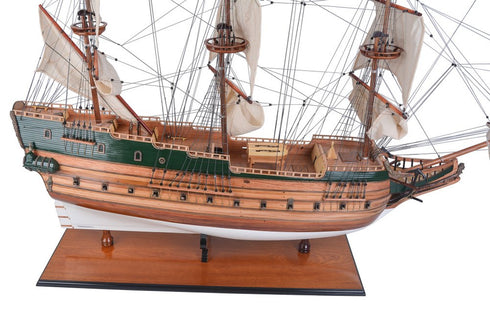 49" Unfinished Wood Hand Painted Model Boat