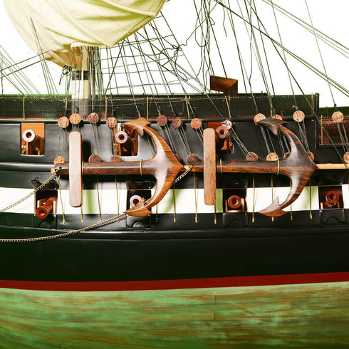116" Unfinished Wood Hand Painted Model Boat
