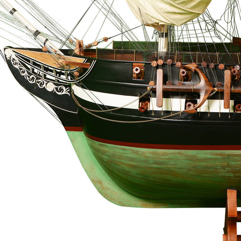 116" Unfinished Wood Hand Painted Model Boat