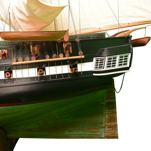 116" Unfinished Wood Hand Painted Model Boat