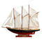 33" Unfinished Wood Hand Painted Model Boat