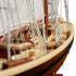 33" Unfinished Wood Hand Painted Model Boat