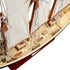 33" Unfinished Wood Hand Painted Model Boat