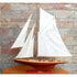 30" Unfinished Wood Hand Painted Model Boat