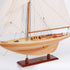 37" Unfinished Wood Hand Painted Model Boat