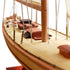 30" Unfinished Wood Hand Painted Model Boat