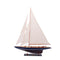 38" Unfinished Wood Hand Painted Model Boat