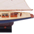 38" Unfinished Wood Hand Painted Model Boat