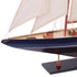 38" Unfinished Wood Hand Painted Model Boat