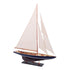 38" Unfinished Wood Hand Painted Model Boat