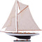 30" Unfinished Wood Hand Painted Model Boat