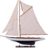 30" Unfinished Wood Hand Painted Model Boat