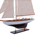 30" Unfinished Wood Hand Painted Model Boat
