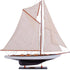 30" Unfinished Wood Hand Painted Model Boat